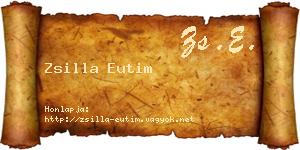 Zsilla Eutim névjegykártya